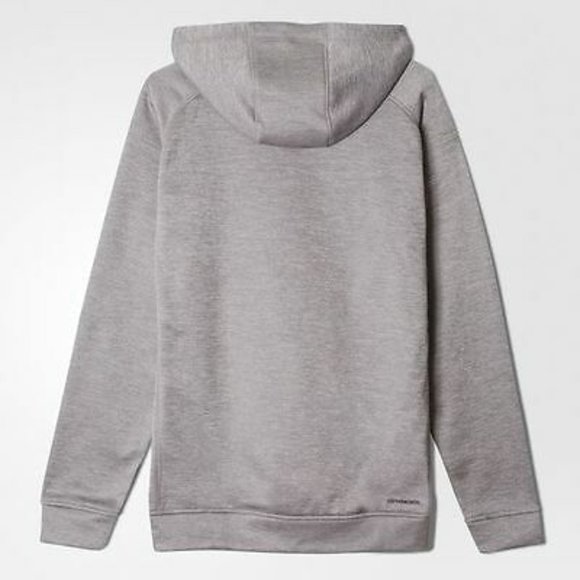 Adidas Training Men's Grey Fleece Clima Cool  Hoodie Size Small AA6554 - Picture 2 of 2